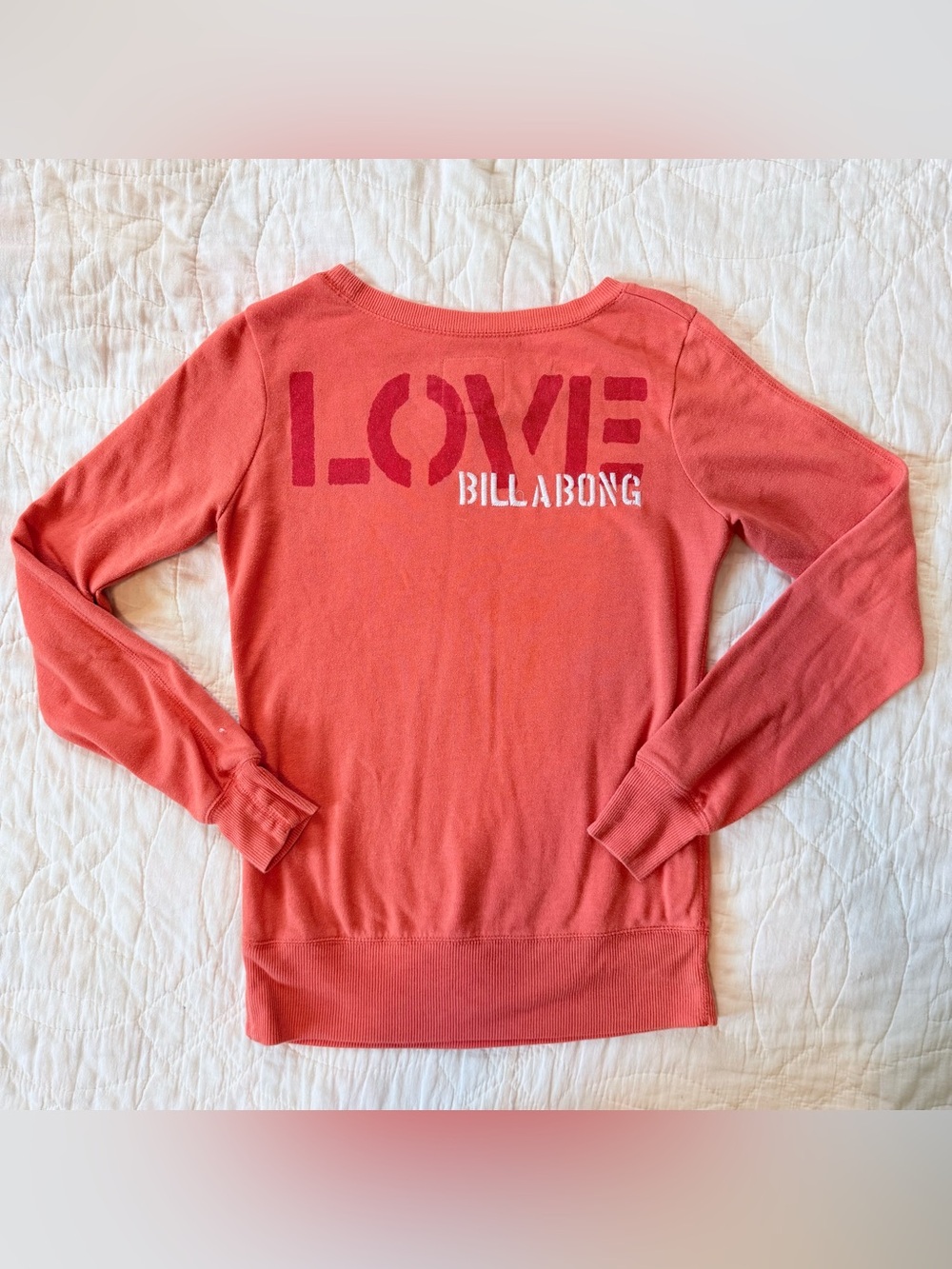 Billabong Pink Long Sleeve Shirt